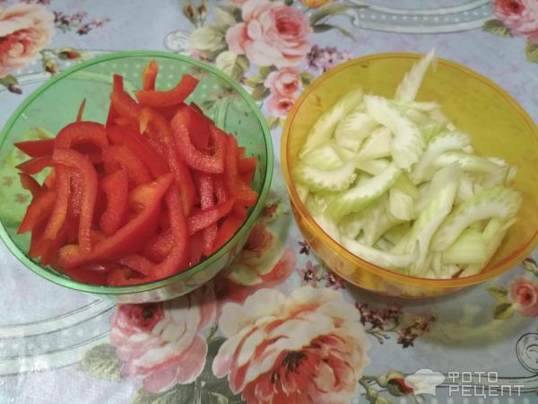 Фунчоза с овощами фото