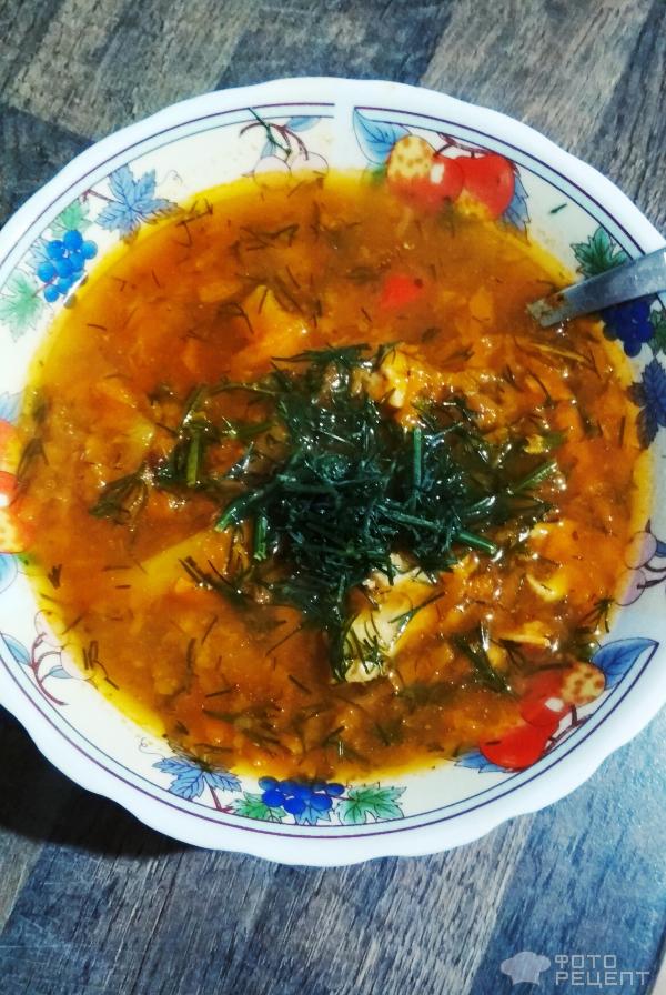 Суп с томатной пастой фото