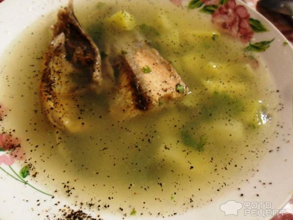 Рыбный суп из горбуши с манной крупой фото