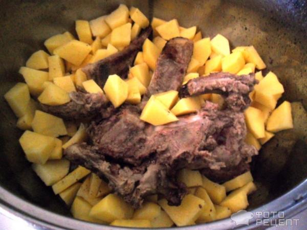 Рёбрышки с картошкой в духовке — рецепт с фото