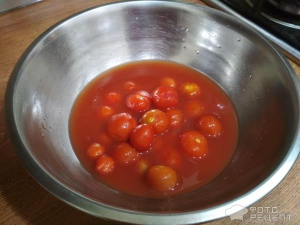 Нут в томатном соусе фото