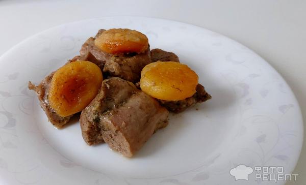 Индейка томленая с курагой фото