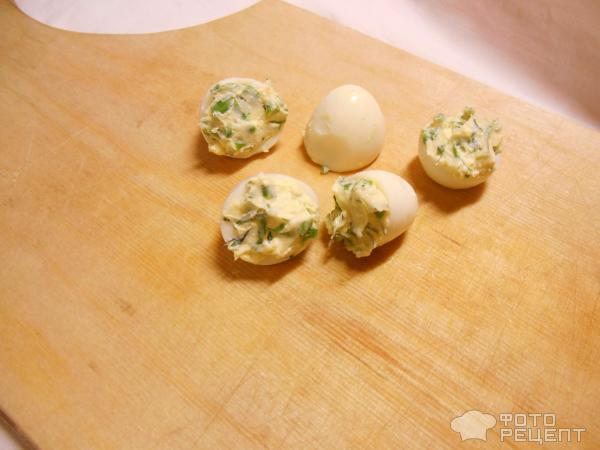 Фаршированные яйца Грибочки фото