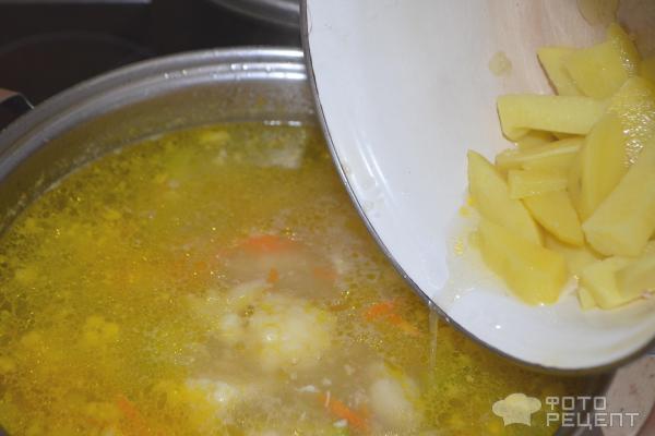 Легкий овощной суп с цветной капустой фото