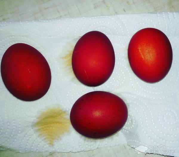 Натуральный способ окраски яиц фото