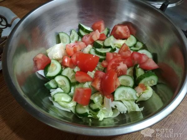 Салат овощной Айсберг фото