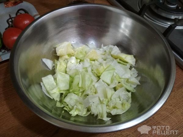 Салат овощной Айсберг фото
