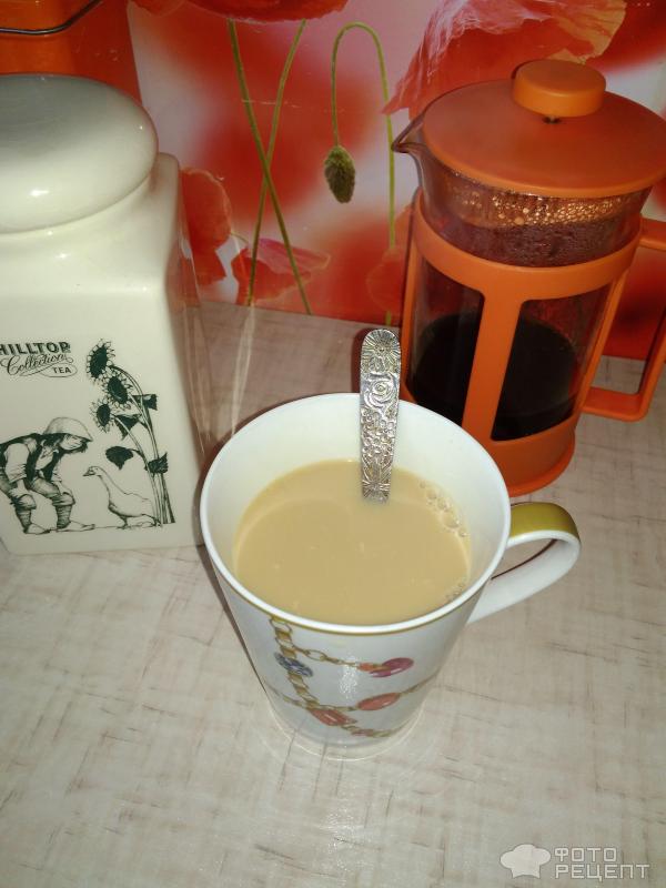 Зеленый чай с молоком фото