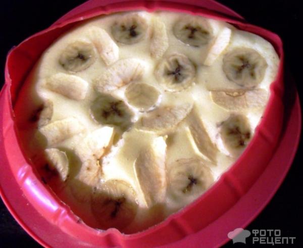Манник яблочно-банановый фото
