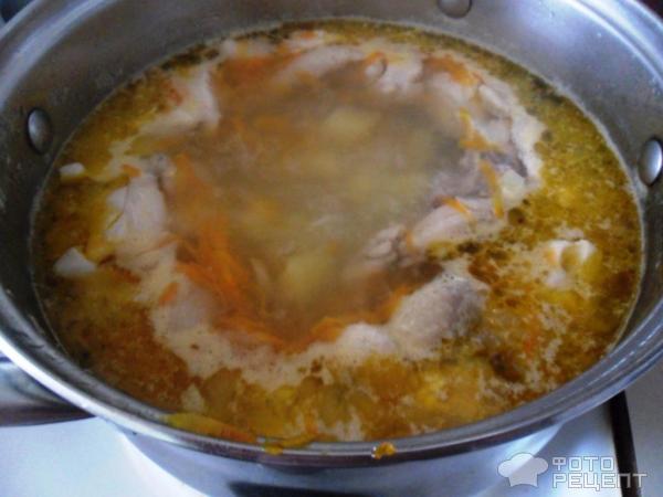 Сырный суп с куриной грудкой фото