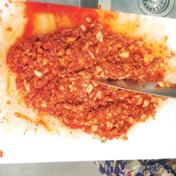 Кимчи пельмени и рисовый суп фото