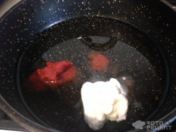 Тефтели в томатно-сметанном соусе фото