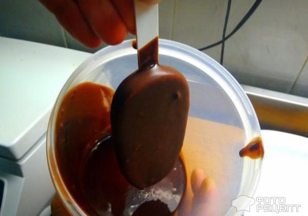 Пармезановое эскимо в шоколадной глазури фото