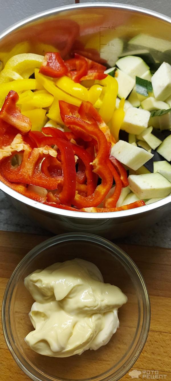 Овощное рагу в духовке с сыром фото