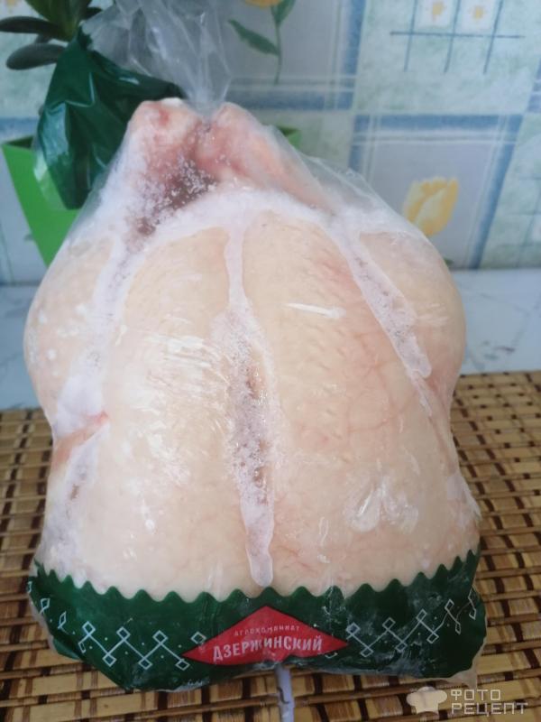 Курица медовая на перине запеченная в фольге фото