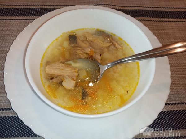 Суп из консервированной рыбы фото