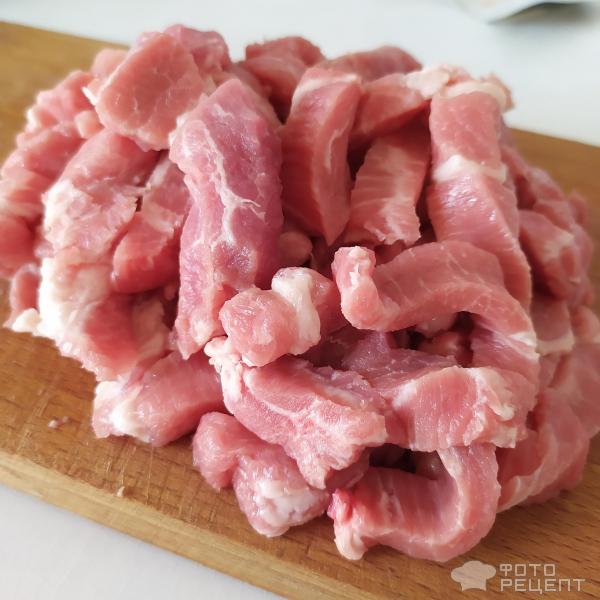 Рецепт: Мамалыга с мясом по-молдавски - Из свиной шейки