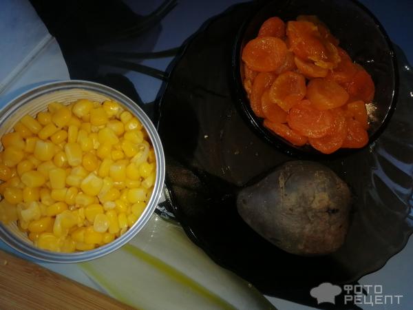 Салат с кукурузой и свеклой фото