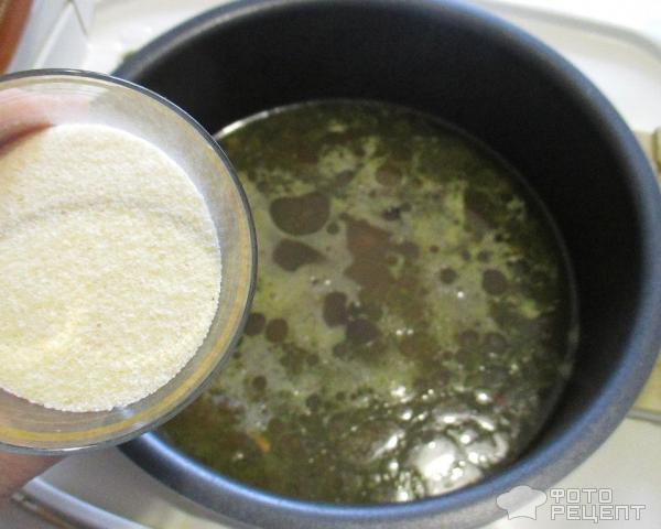 Суп с манной крупой и грибами фото