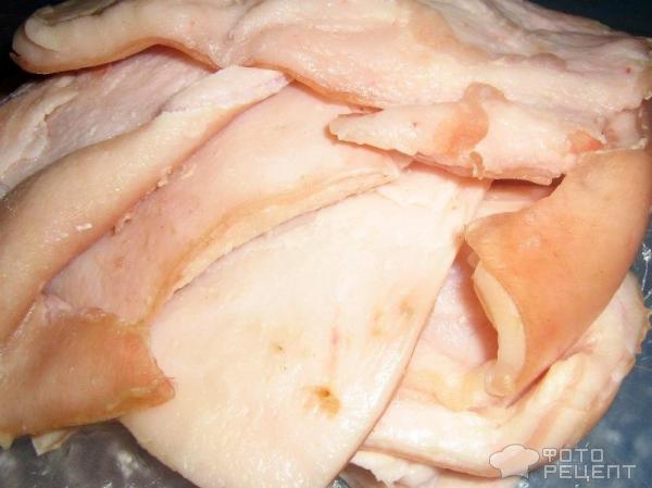 Закуска «Мраморная» из свиных шкурок – пошаговый рецепт приготовления с фото