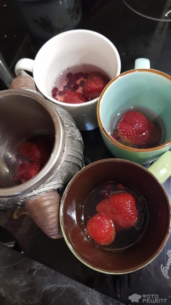 Льняной коктейль с ягодами фото