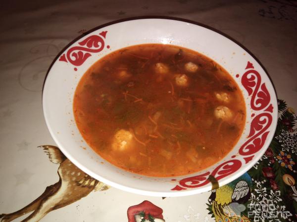 Суп со свеколькой ботвой фото