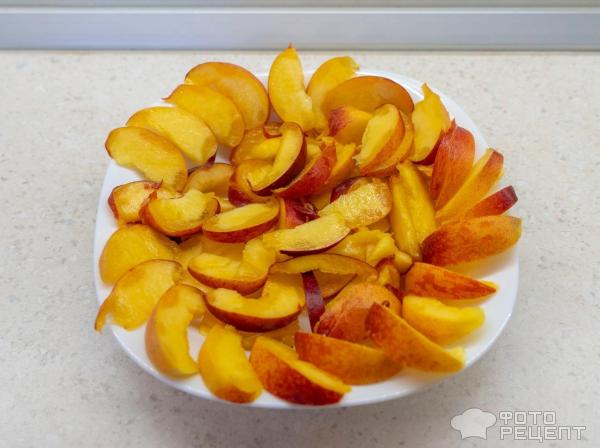 Персиковый пирог фото
