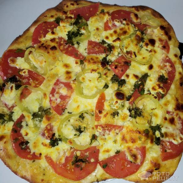 Домашняя пица на тонком тесте фото