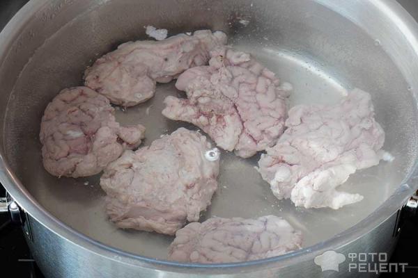 мозги свиные во время варки