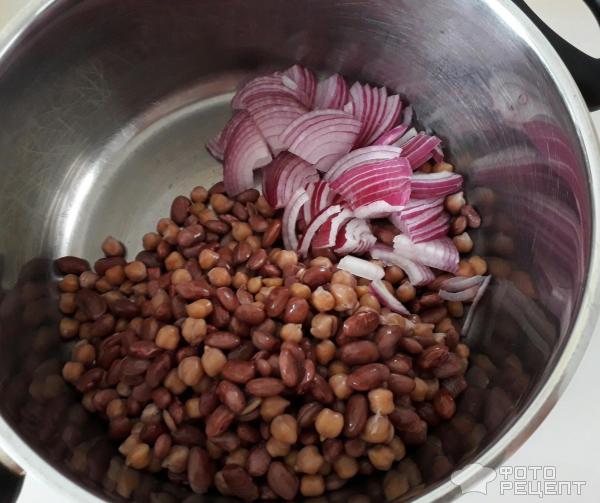 Салат с нутом и помидорами фото