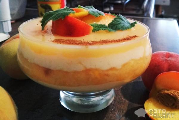 Персиковый десерт фото