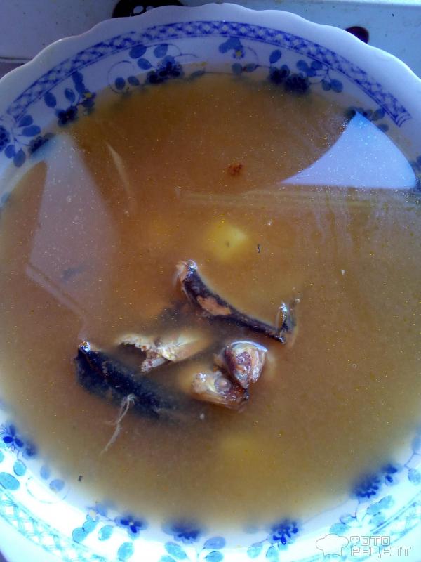 Рыбный суп из кильки в томатном соусе фото