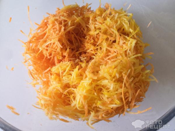 Морковно-сырный рулет фото