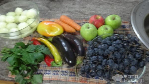 Овощи ассорти в пряном маринаде. Заготовка в зиму фото