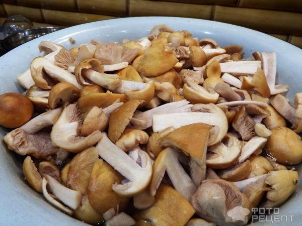 Рецепт: Грибы курочки соленые - самые вкусные грибы из пластинчатых