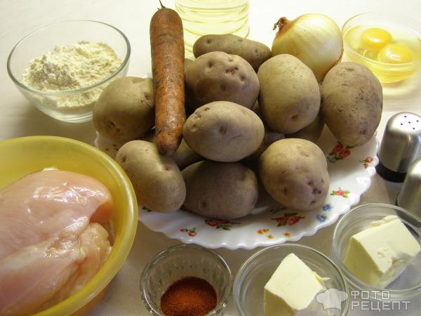 Зразы с мясом картофельные фото