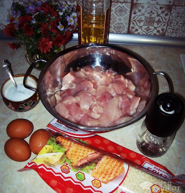 Котлеты в вафлях, пошаговый рецепт на ккал, фото, ингредиенты - Екатерина Корженевская