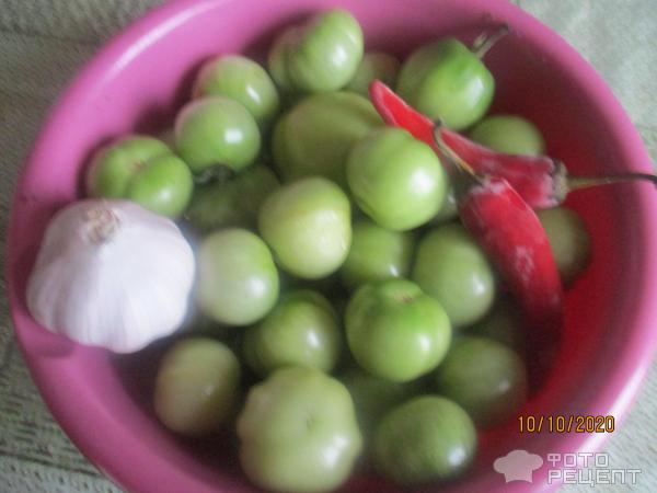 Зеленые помидоры по-корейски фото