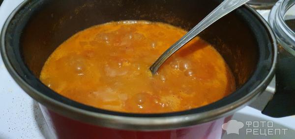 томатный суп с вонголе