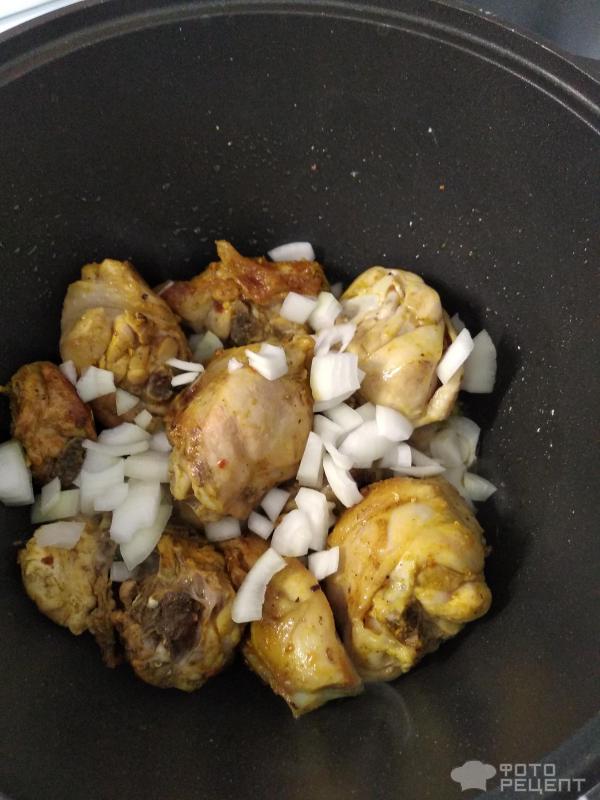 Курица в сметанном соусе с овощами фото