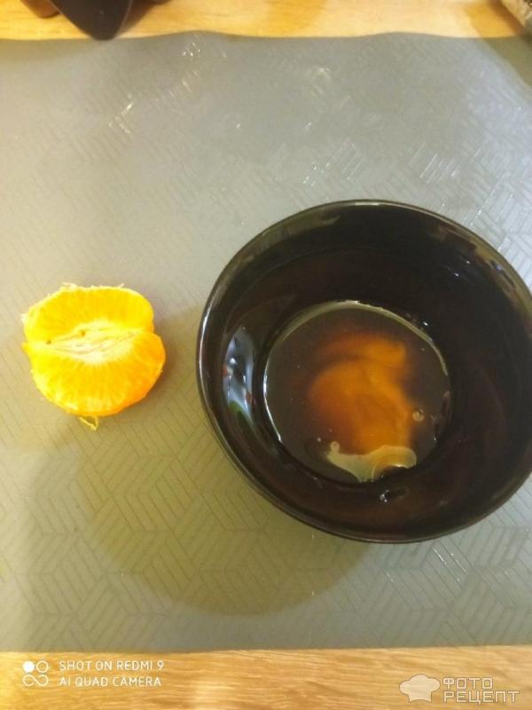 Филе индейки запеченное в фольге с мандарином фото
