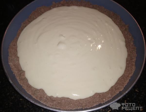 Творожный пирог с шоколадной крошкой фото