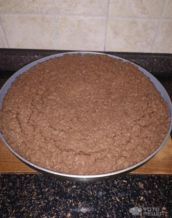 Творожный пирог с шоколадной крошкой фото
