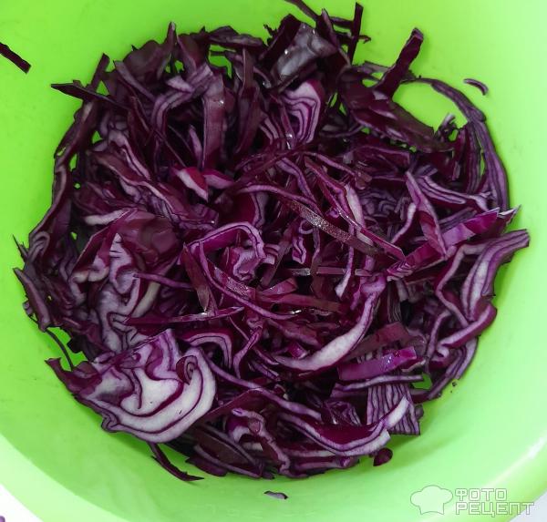 Салат из красной капусты с кукурузой — Вегетарианские рецепты