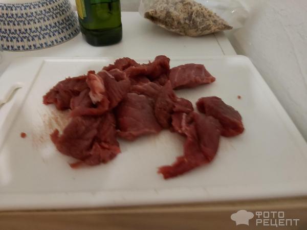 Мясо по-баварски с морковью и грибами фото