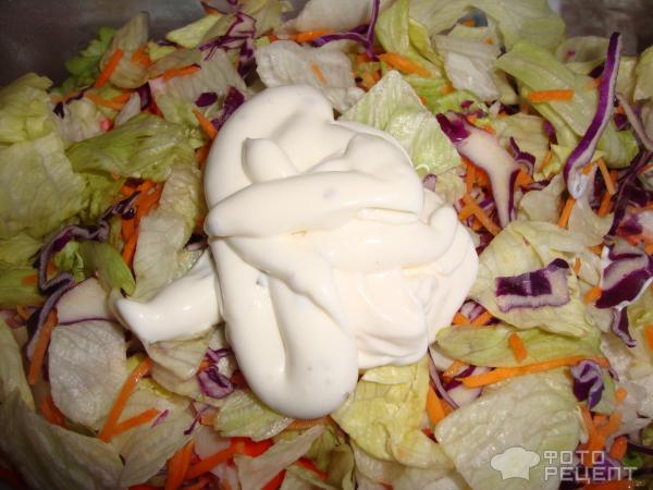 Салат с крабовым мясом фото