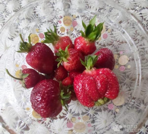 Клубничный щербет из свежих ягод фото