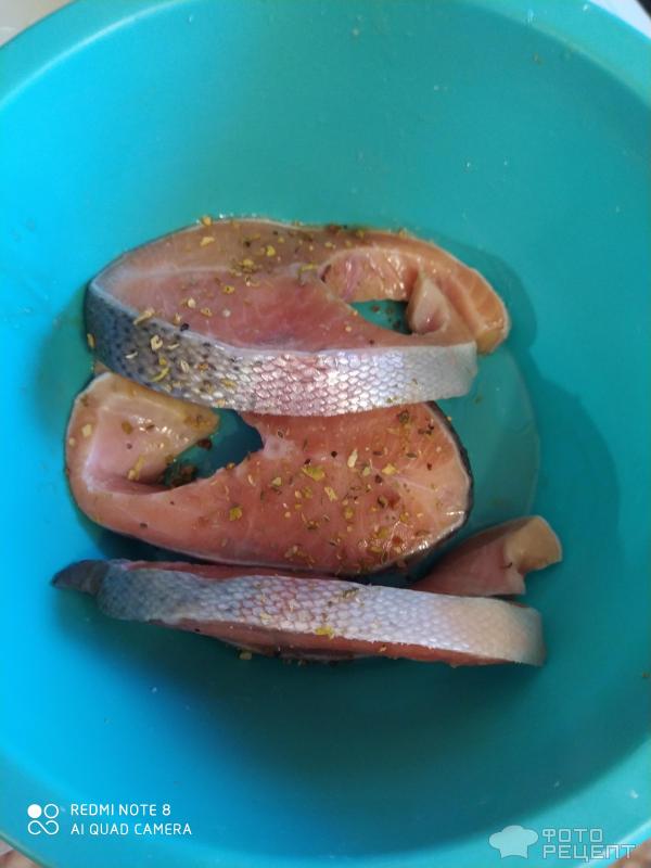 Красная рыба запеченная в духовке фото