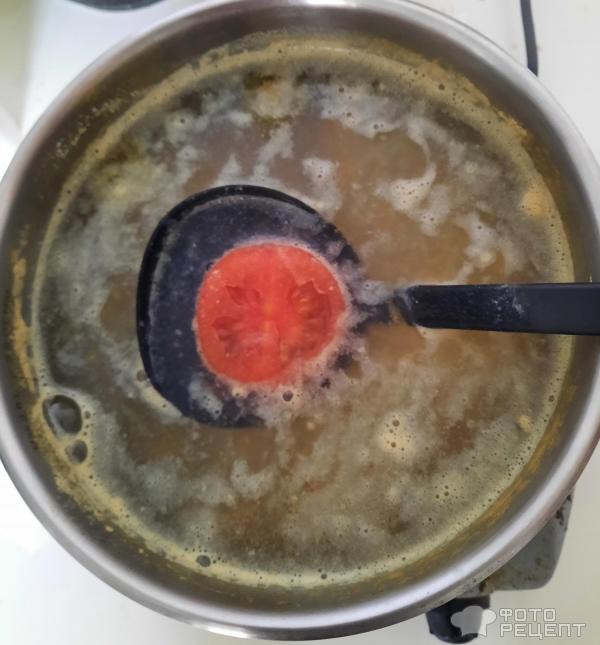 Сытный суп-пюре с геркулесом и шпинатом фото