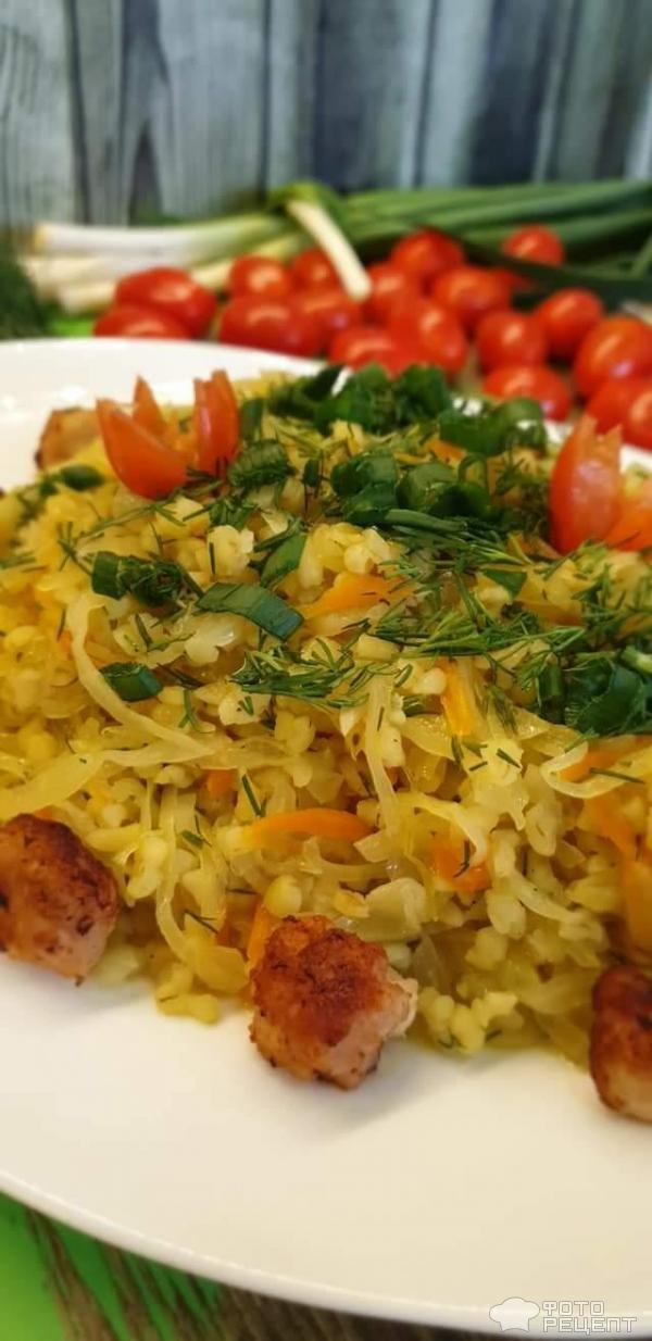 Капуста тушеная с овощами фото